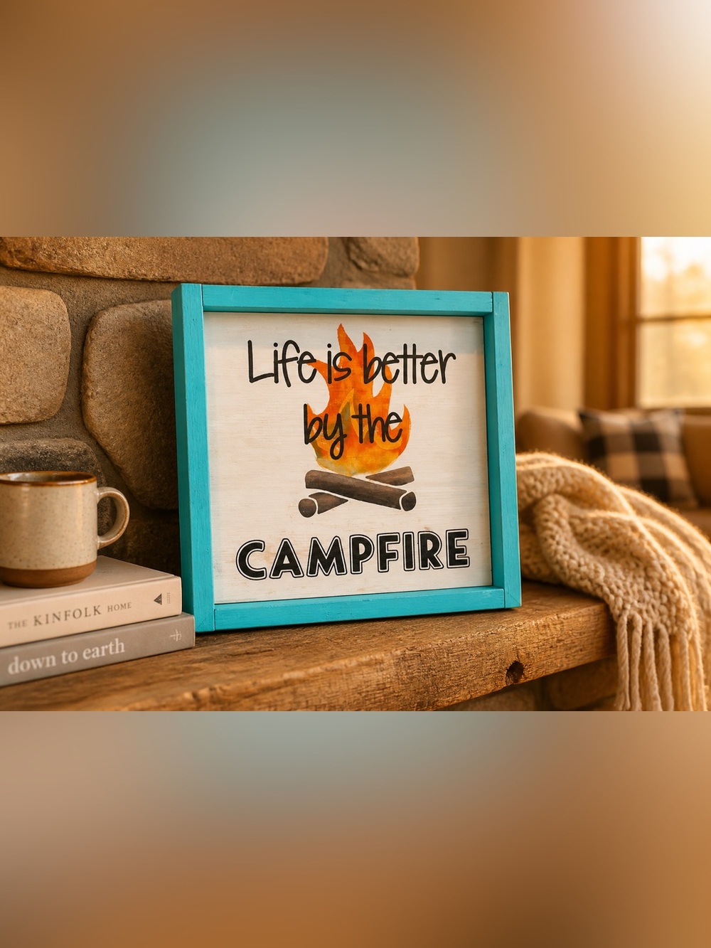 Life is better handmade wooden sign